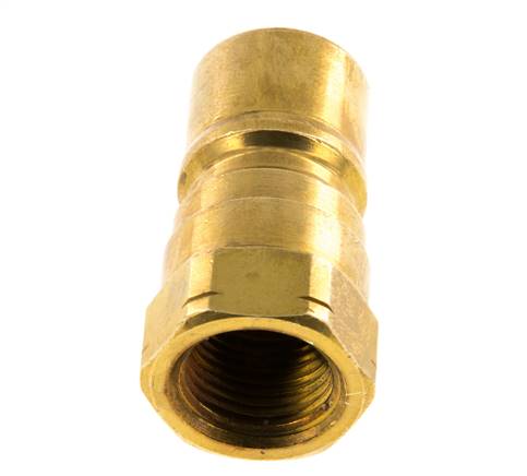 Messing DN 10 Hydraulik-Kupplungsstecker 3/8 Zoll NPT-Innengewinde ISO 7241-1 B D 19,1mm