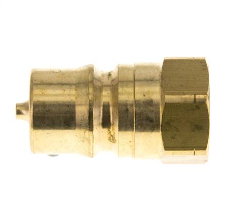 Messing DN 12,5 Hydraulik-Kupplungsstecker 1/2 Zoll NPT-Innengewinde ISO 7241-1 B D 23,5mm