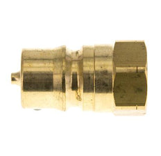 Messing DN 12,5 Hydraulik-Kupplungsstecker 1/2 Zoll NPT-Innengewinde ISO 7241-1 B D 23,5mm