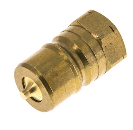 Messing DN 20 Hydraulik-Kupplungsstecker 3/4 Zoll NPT-Innengewinde ISO 7241-1 B D 31,4mm