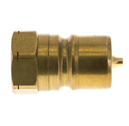 Messing DN 20 Hydraulik-Kupplungsstecker 3/4 Zoll NPT-Innengewinde ISO 7241-1 B D 31,4mm