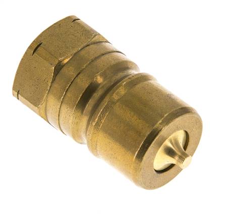 Messing DN 20 Hydraulik-Kupplungsstecker 3/4 Zoll NPT-Innengewinde ISO 7241-1 B D 31,4mm