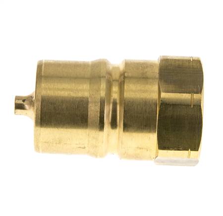 Messing DN 25 Hydraulik-Kupplungsstecker 1 Zoll NPT-Innengewinde ISO 7241-1 B D 37,8mm