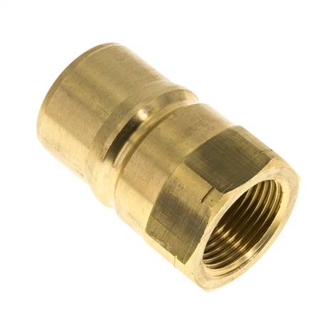 Messing DN 25 Hydraulik-Kupplungsstecker 1 Zoll NPT-Innengewinde ISO 7241-1 B D 37,8mm