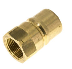 Messing DN 25 Hydraulik-Kupplungsstecker 1 Zoll NPT-Innengewinde ISO 7241-1 B D 37,8mm