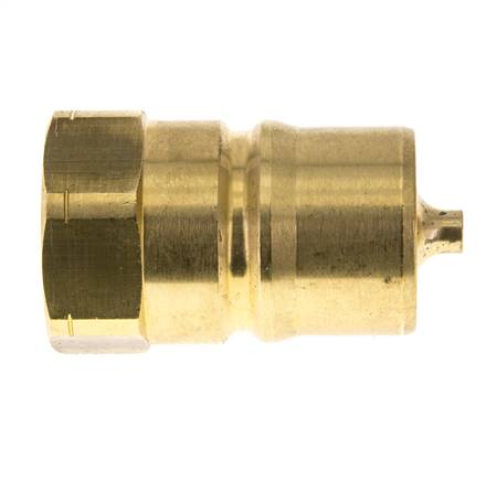 Messing DN 25 Hydraulik-Kupplungsstecker 1 Zoll NPT-Innengewinde ISO 7241-1 B D 37,8mm