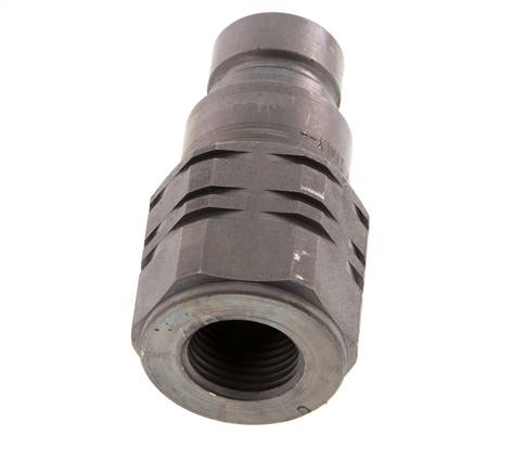 Stahl DN 12,5 Flachstecker G 1/2 Zoll Innengewinde ISO 16028 D 24,5mm