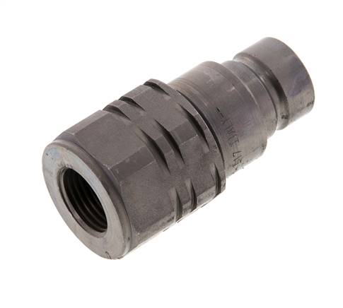 Stahl DN 12,5 Flachstecker G 1/2 Zoll Innengewinde ISO 16028 D 24,5mm