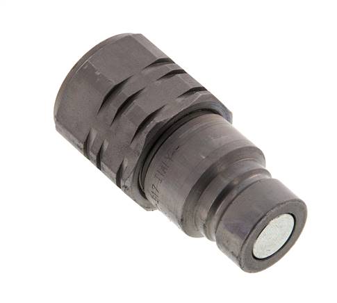 Stahl DN 12,5 Flachstecker G 1/2 Zoll Innengewinde ISO 16028 D 24,5mm
