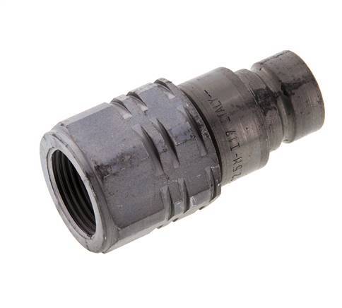 Stahl DN 12,5 Flachstecker G 3/4 Zoll Innengewinde ISO 16028 D 24,5mm