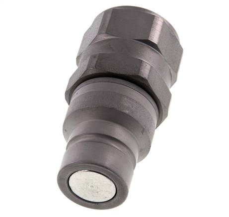 Stahl DN 19 Flachstecker für Hydraulik G 1 Zoll Innengewinde ISO 16028 D 30mm