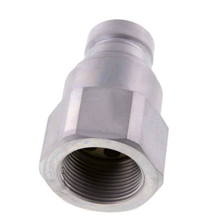 Stahl DN 25 Flachstecker für Hydraulik G 1 1/4 Zoll Innengewinde ISO 16028 D 36mm