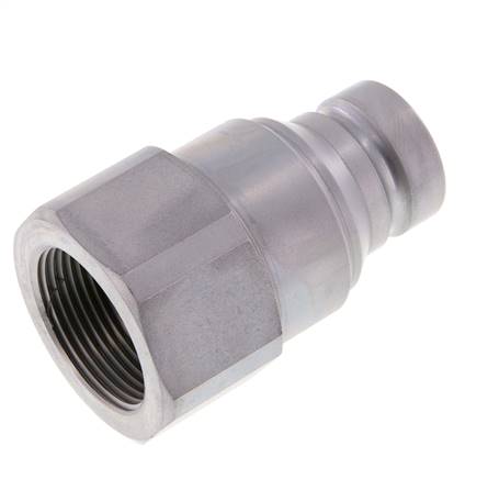 Stahl DN 25 Flachstecker für Hydraulik G 1 1/4 Zoll Innengewinde ISO 16028 D 36mm