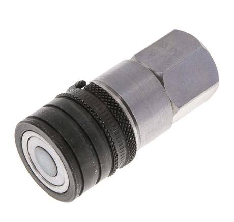 Stahl DN 6.3 Flachsteckhülse G 1/4 Zoll Innengewinde ISO 16028 CEJN D 16.2mm