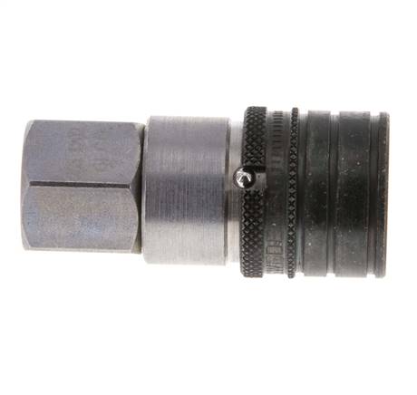 Stahl DN 6.3 Flachsteckhülse G 1/4 Zoll Innengewinde ISO 16028 CEJN D 16.2mm