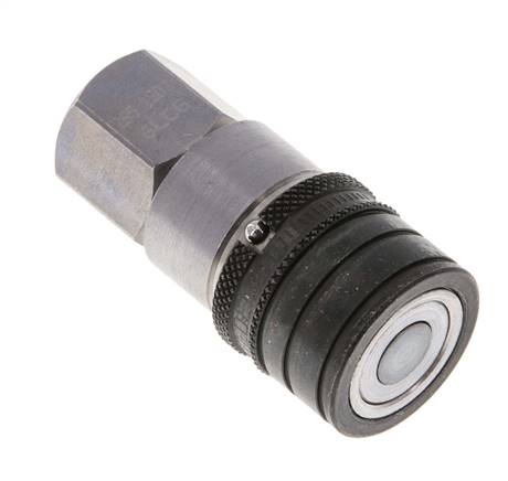 Stahl DN 6.3 Flachsteckhülse G 1/4 Zoll Innengewinde ISO 16028 CEJN D 16.2mm