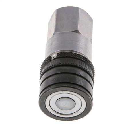 Stahl DN 6.3 Flachsteckhülse G 1/4 Zoll Innengewinde ISO 16028 CEJN D 16.2mm