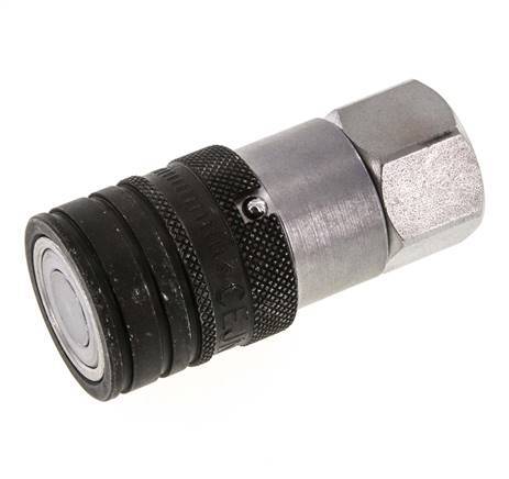 Stahl DN 10 Flachsteckhülse G 3/8 Zoll Innengewinde ISO 16028 CEJN D 19,7mm