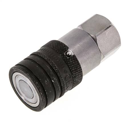 Stahl DN 10 Flachsteckhülse G 3/8 Zoll Innengewinde ISO 16028 CEJN D 19,7mm
