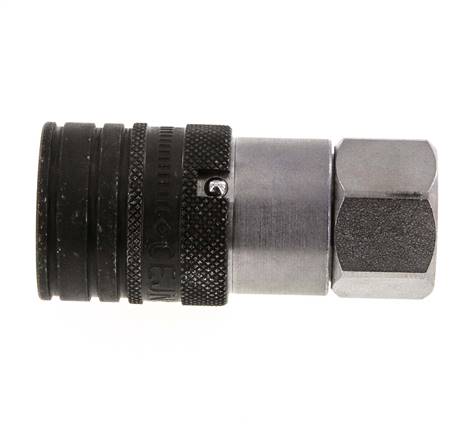 Stahl DN 10 Flachsteckhülse G 3/8 Zoll Innengewinde ISO 16028 CEJN D 19,7mm