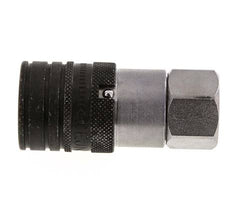 Stahl DN 10 Flachsteckhülse G 3/8 Zoll Innengewinde ISO 16028 CEJN D 19,7mm