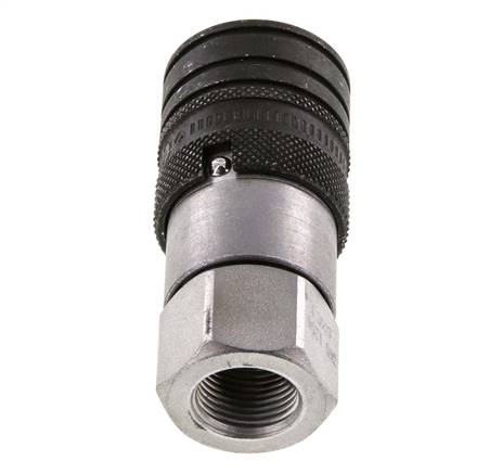 Stahl DN 10 Flachsteckhülse G 3/8 Zoll Innengewinde ISO 16028 CEJN D 19,7mm