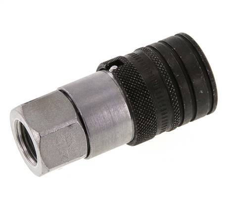 Stahl DN 10 Flachsteckhülse G 3/8 Zoll Innengewinde ISO 16028 CEJN D 19,7mm