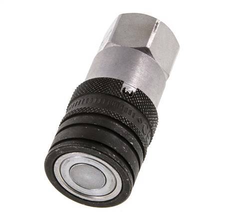 Stahl DN 10 Flachsteckhülse G 3/8 Zoll Innengewinde ISO 16028 CEJN D 19,7mm