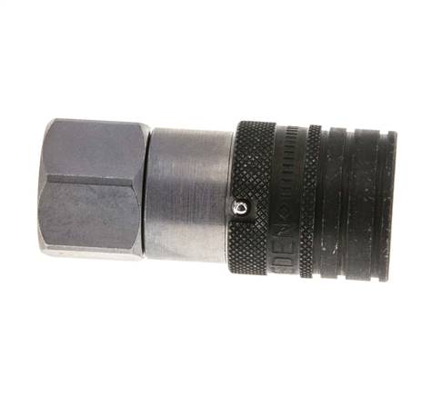 Stahl DN 10 Flachsteckhülse G 1/2 Zoll Innengewinde ISO 16028 CEJN D 19,7mm