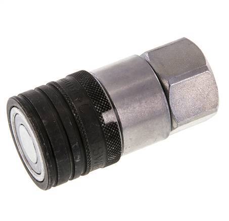 Stahl DN 12,5 Flachsteckhülse G 1/2 Zoll Innengewinde ISO 16028 CEJN D 24,5mm