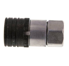 Stahl DN 12,5 Flachsteckhülse G 1/2 Zoll Innengewinde ISO 16028 CEJN D 24,5mm