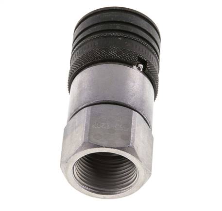 Stahl DN 12,5 Flachsteckhülse G 3/4 Zoll Innengewinde ISO 16028 CEJN D 24,5mm