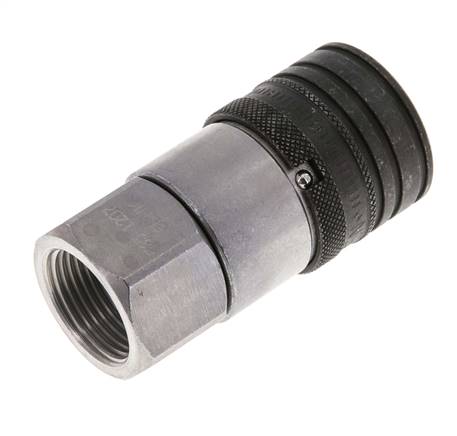 Stahl DN 12,5 Flachsteckhülse G 3/4 Zoll Innengewinde ISO 16028 CEJN D 24,5mm