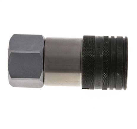 Stahl DN 19 Flachsteckhülse G 1 Zoll Innengewinde ISO 16028 CEJN D 30mm