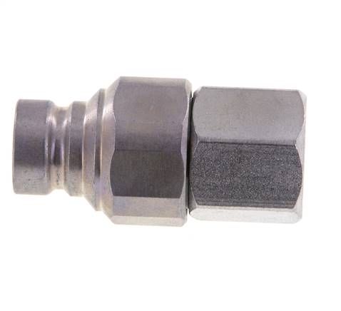 Stahl DN 6,3 Flachstecker G 1/4 Zoll Innengewinde ISO 16028 CEJN D 16,2mm