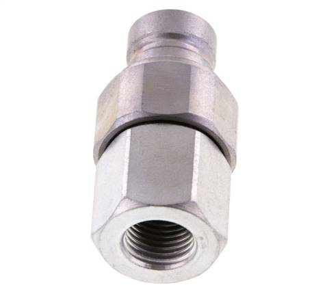 Stahl DN 6,3 Flachstecker G 1/4 Zoll Innengewinde ISO 16028 CEJN D 16,2mm
