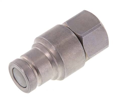 Stahl DN 10 Flachstecker für Hydraulik G 3/8 Zoll Innengewinde ISO 16028 CEJN D 19,7mm