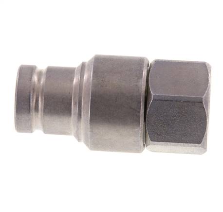 Stahl DN 10 Flachstecker für Hydraulik G 3/8 Zoll Innengewinde ISO 16028 CEJN D 19,7mm