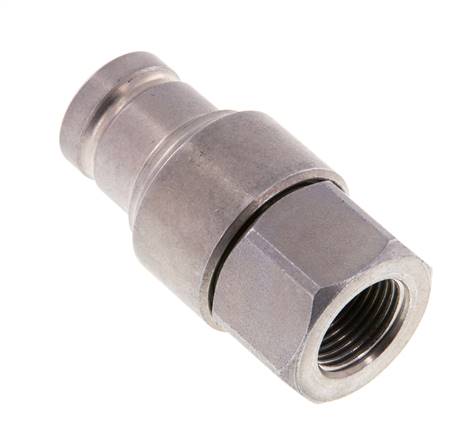 Stahl DN 10 Flachstecker für Hydraulik G 3/8 Zoll Innengewinde ISO 16028 CEJN D 19,7mm