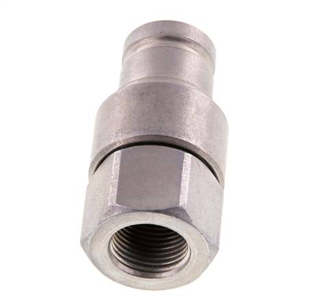 Stahl DN 10 Flachstecker für Hydraulik G 3/8 Zoll Innengewinde ISO 16028 CEJN D 19,7mm