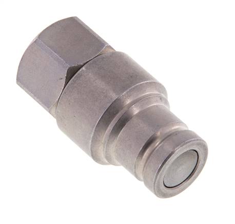 Stahl DN 10 Flachstecker für Hydraulik G 3/8 Zoll Innengewinde ISO 16028 CEJN D 19,7mm