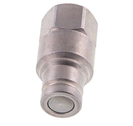 Stahl DN 10 Flachstecker für Hydraulik G 3/8 Zoll Innengewinde ISO 16028 CEJN D 19,7mm