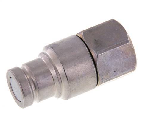 Stahl DN 10 Flachstecker für Hydraulik G 1/2 Zoll Innengewinde ISO 16028 CEJN D 19,7mm