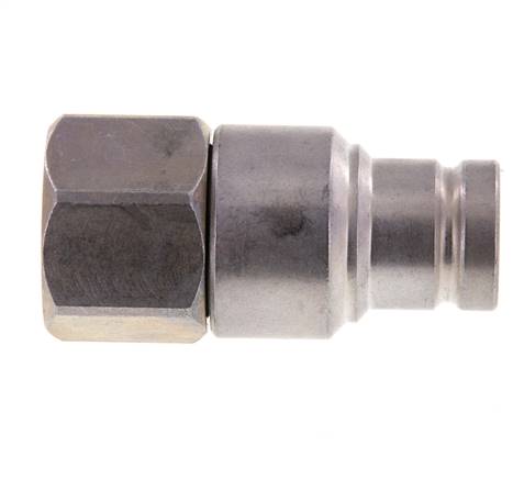 Stahl DN 10 Flachstecker für Hydraulik G 1/2 Zoll Innengewinde ISO 16028 CEJN D 19,7mm