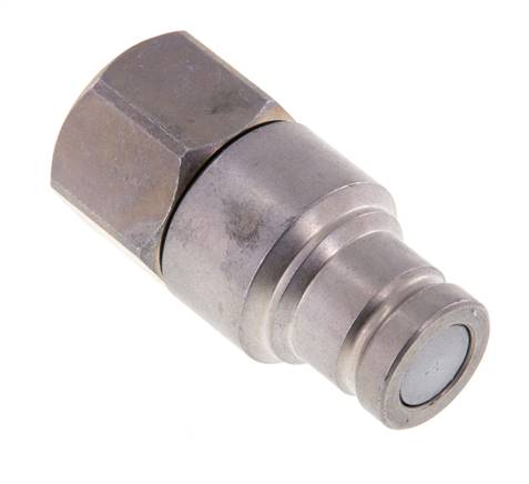 Stahl DN 10 Flachstecker für Hydraulik G 1/2 Zoll Innengewinde ISO 16028 CEJN D 19,7mm