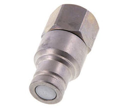 Stahl DN 10 Flachstecker für Hydraulik G 1/2 Zoll Innengewinde ISO 16028 CEJN D 19,7mm