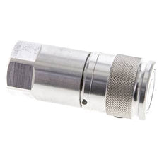 Edelstahl DN 10 Flachsteckhülse G 3/8 Zoll Innengewinde ISO 16028 D 19,7mm