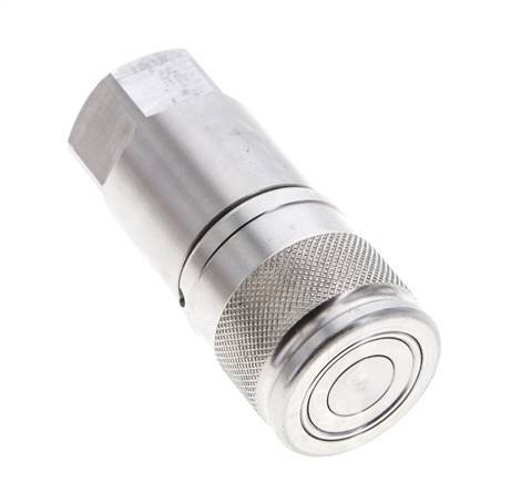 Edelstahl DN 10 Flachsteckhülse G 3/8 Zoll Innengewinde ISO 16028 D 19,7mm