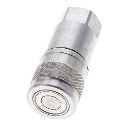 Edelstahl DN 10 Flachsteckhülse G 1/2 Zoll Innengewinde ISO 16028 D 19,7mm
