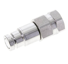 Stainless Steel DN 10 Flat Face Hydraulic Plug G 1/2 inch Female Threads ISO 16028 D 19.7mm